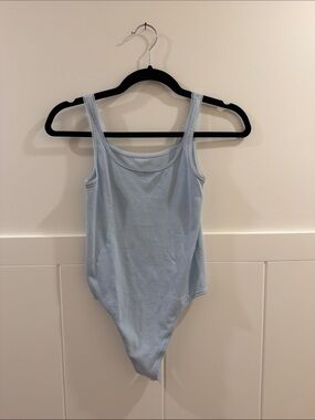 Vintage Wolford Blue Thong Bodysuit